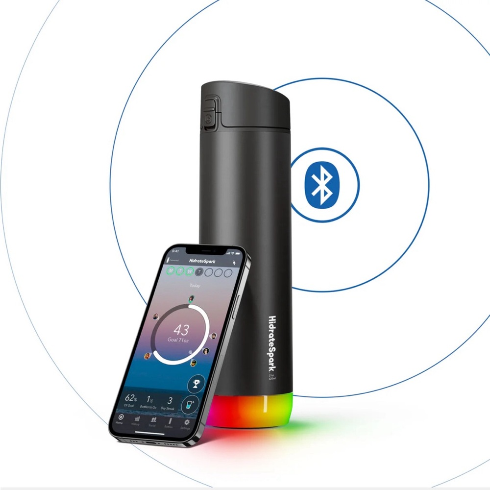 NIB HidrateSpark STEEL Smart Water Bottle